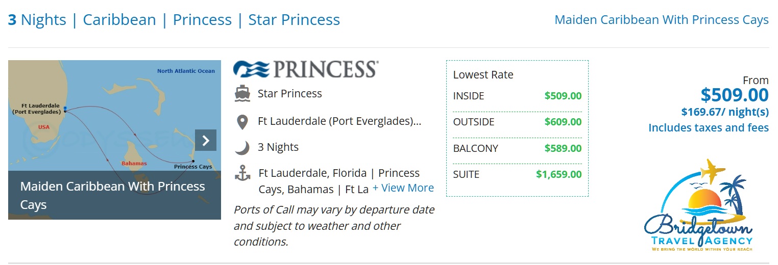 princess rates