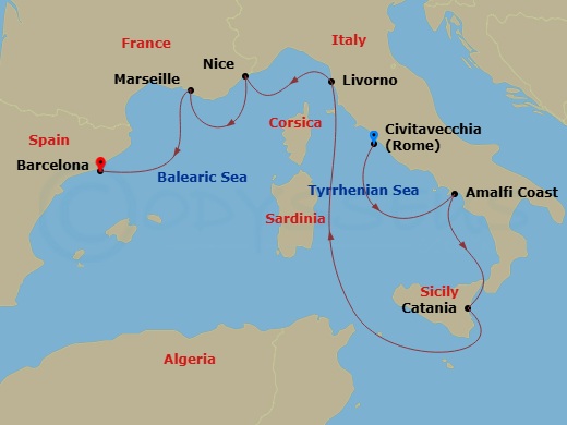 Med Itin Map